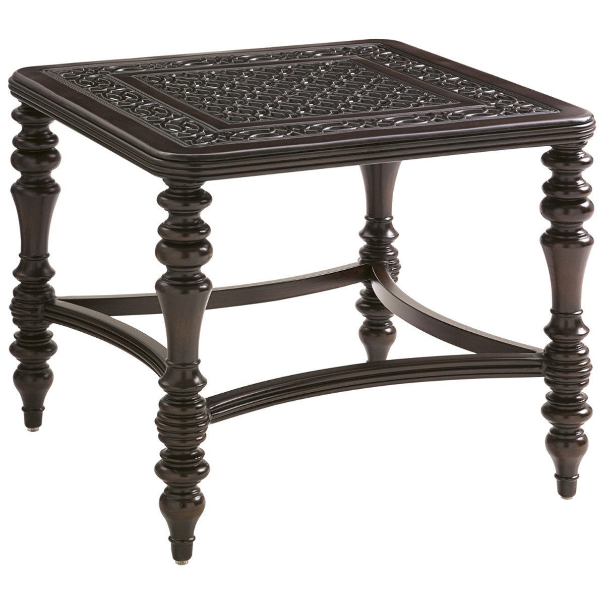 Tommy Bahama Royal Kahala Black Sands Square End Table