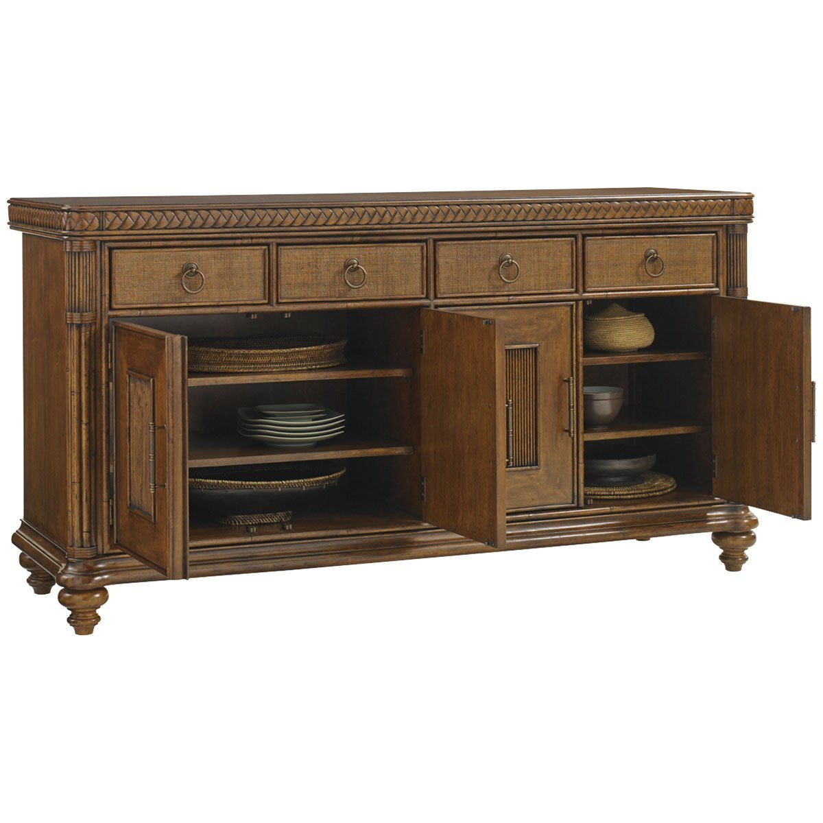 Tommy Bahama Bali Hai Medium Brown Trident Buffet