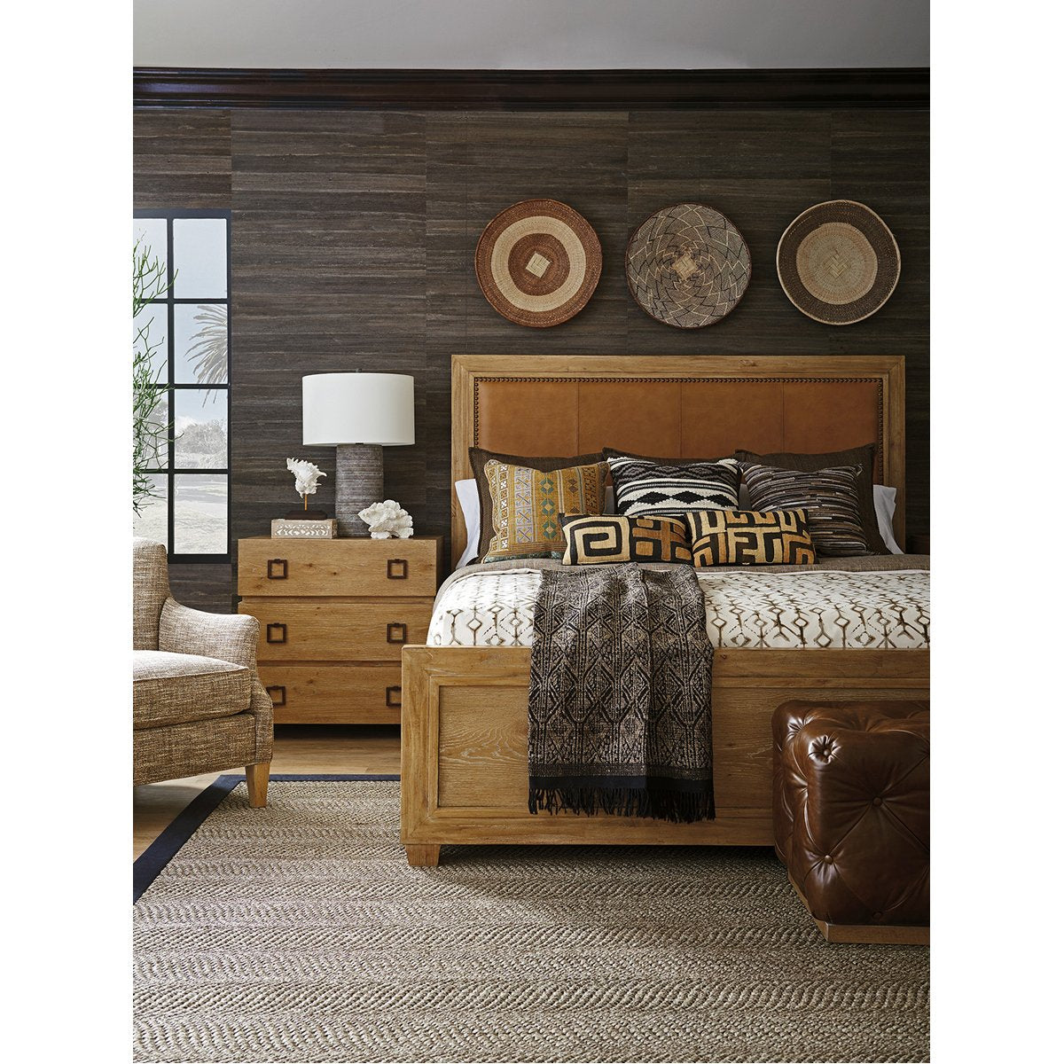 Tommy Bahama Los Altos Antilles Upholstered Panel King Bed