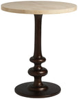 Tommy Bahama Los Altos Marshall Stone Top Round End Table