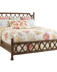 Tommy Bahama Bali Hai Medium Brown Island Breeze Rattan Bed