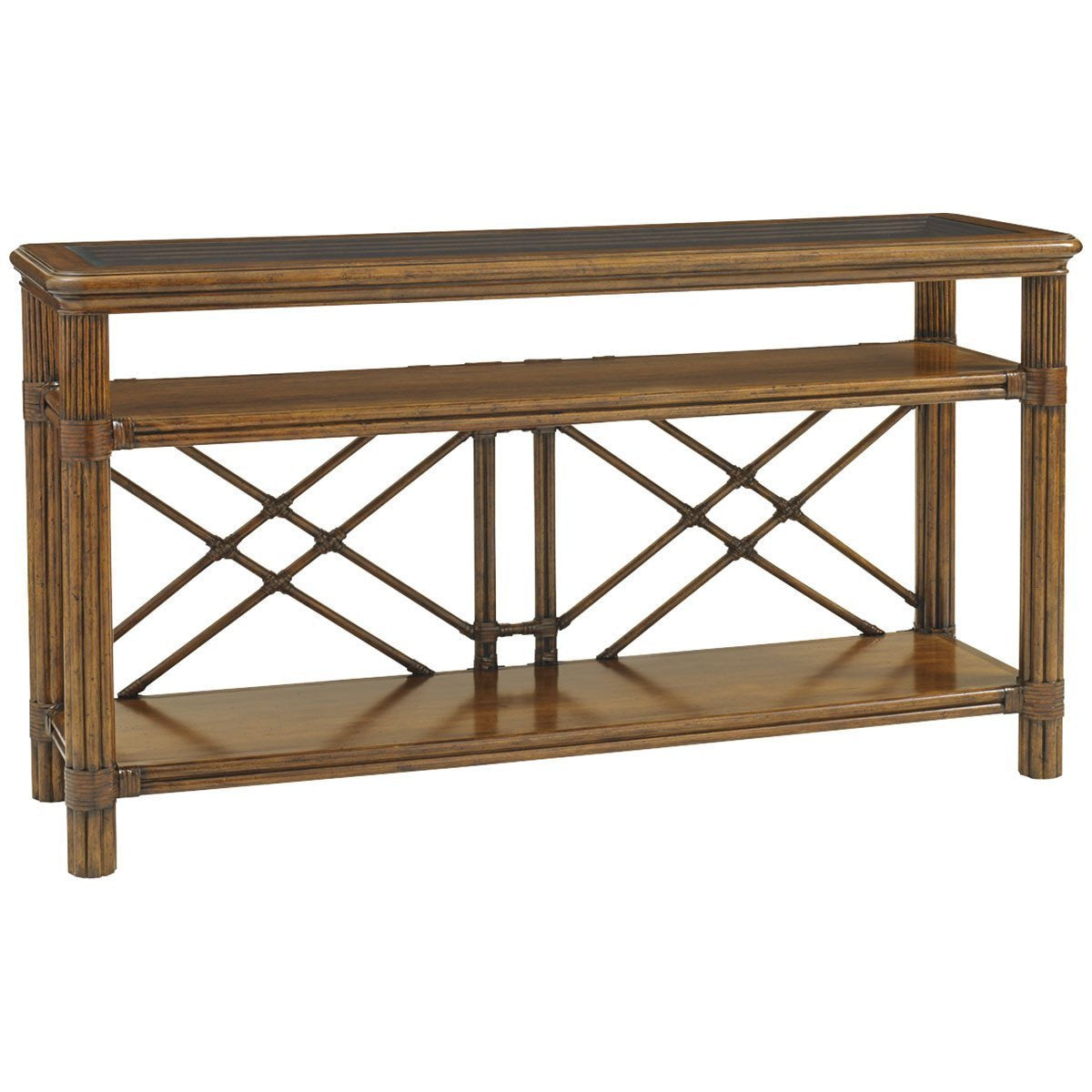 Tommy Bahama Bali Hai Medium Brown Islander Console