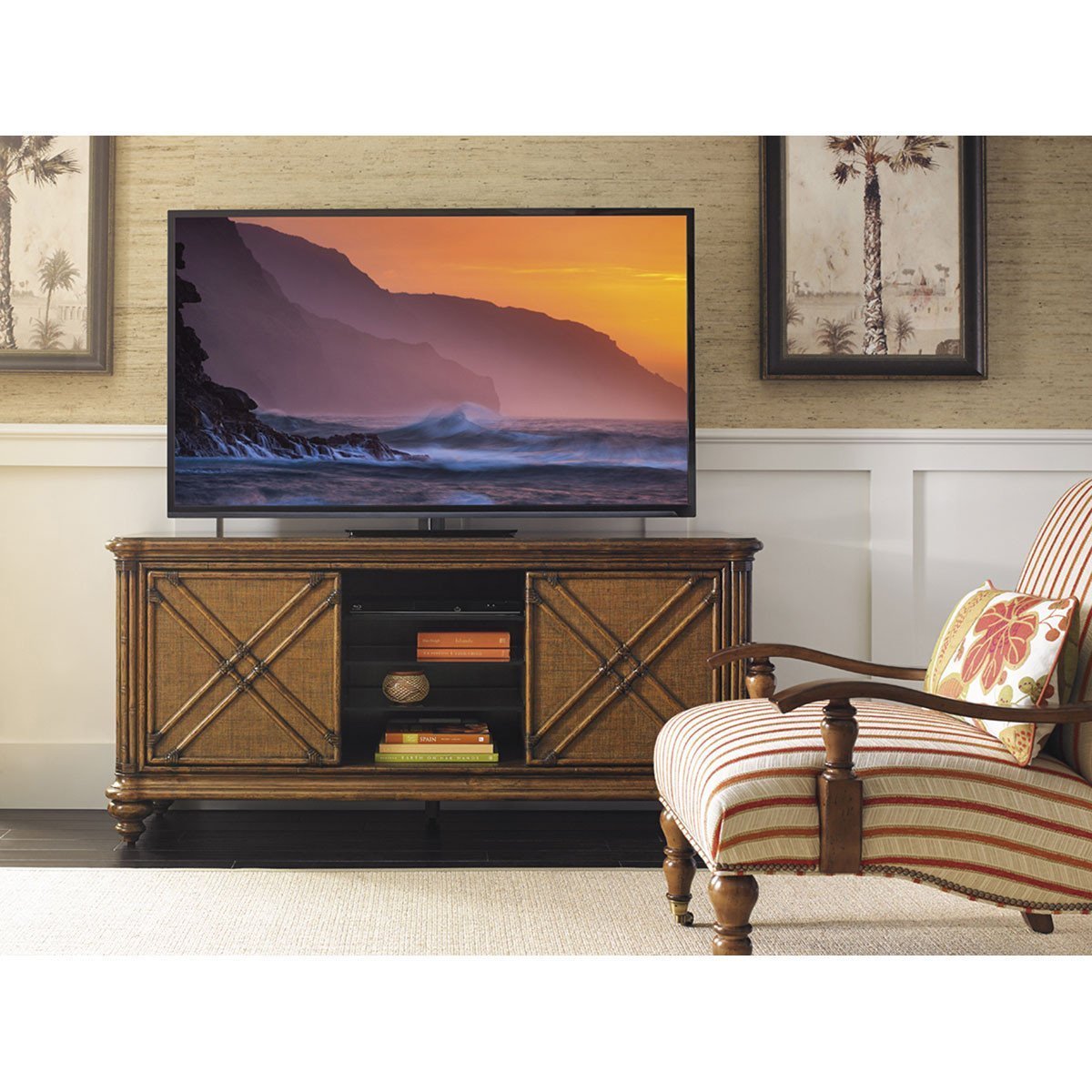 Tommy Bahama Bali Hai Medium Brown Marlin Media Console