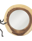 Phillips Collection Atlas Figure Pushing Cross Cut Mirror