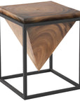 Phillips Collection Inverted Pyramid Natural Side Table