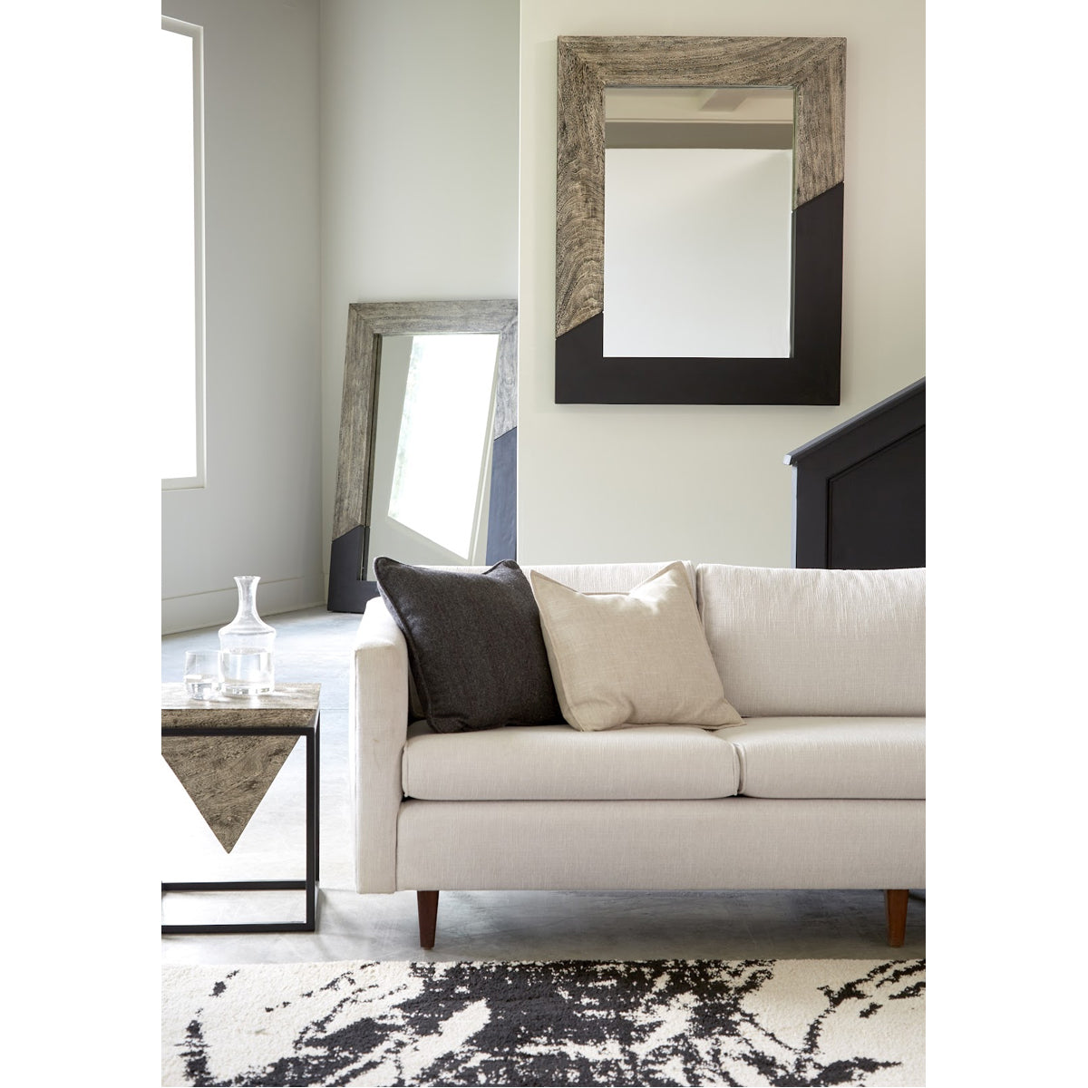 Phillips Collection Geometry Gray Mirror