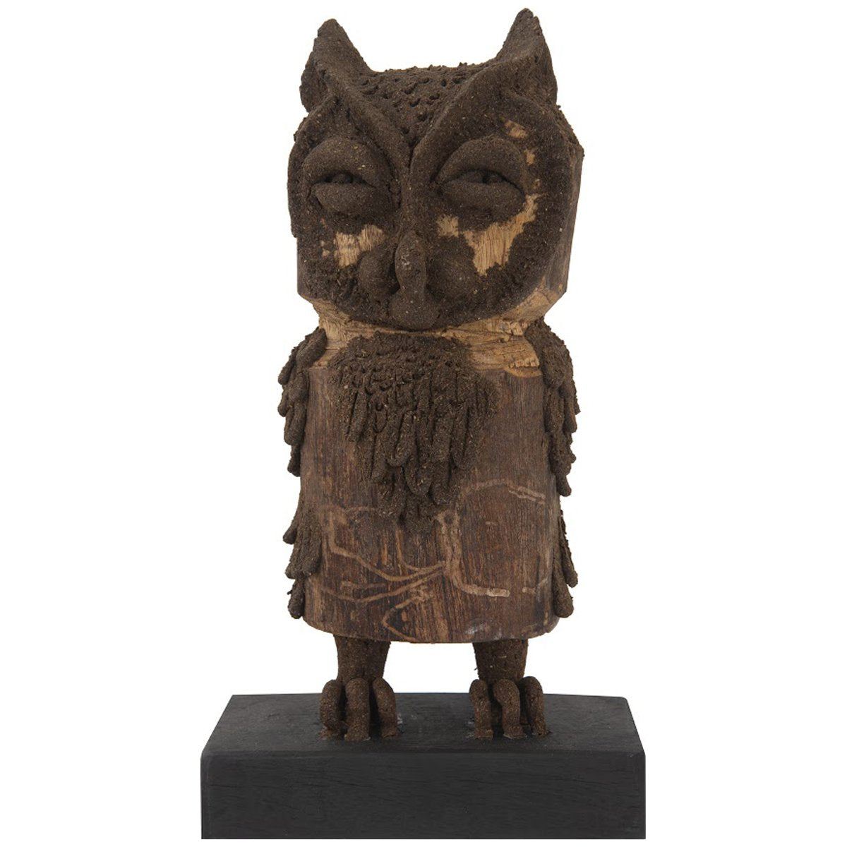 Phillips Collection Boy Owl Carved Animal Sculpture