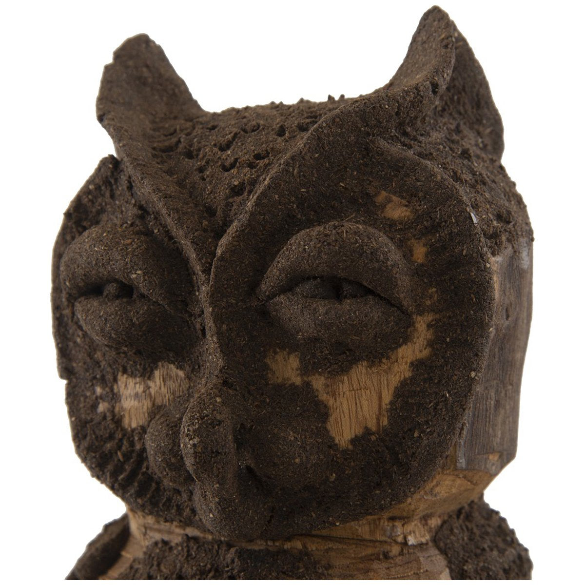 Phillips Collection Boy Owl Carved Animal Sculpture