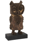 Phillips Collection Boy Owl Carved Animal Sculpture