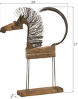 Phillips Collection Small-Body Wire Horse Sculpture