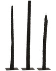 Phillips Collection Post Black Sculpture, 3-Piece Set