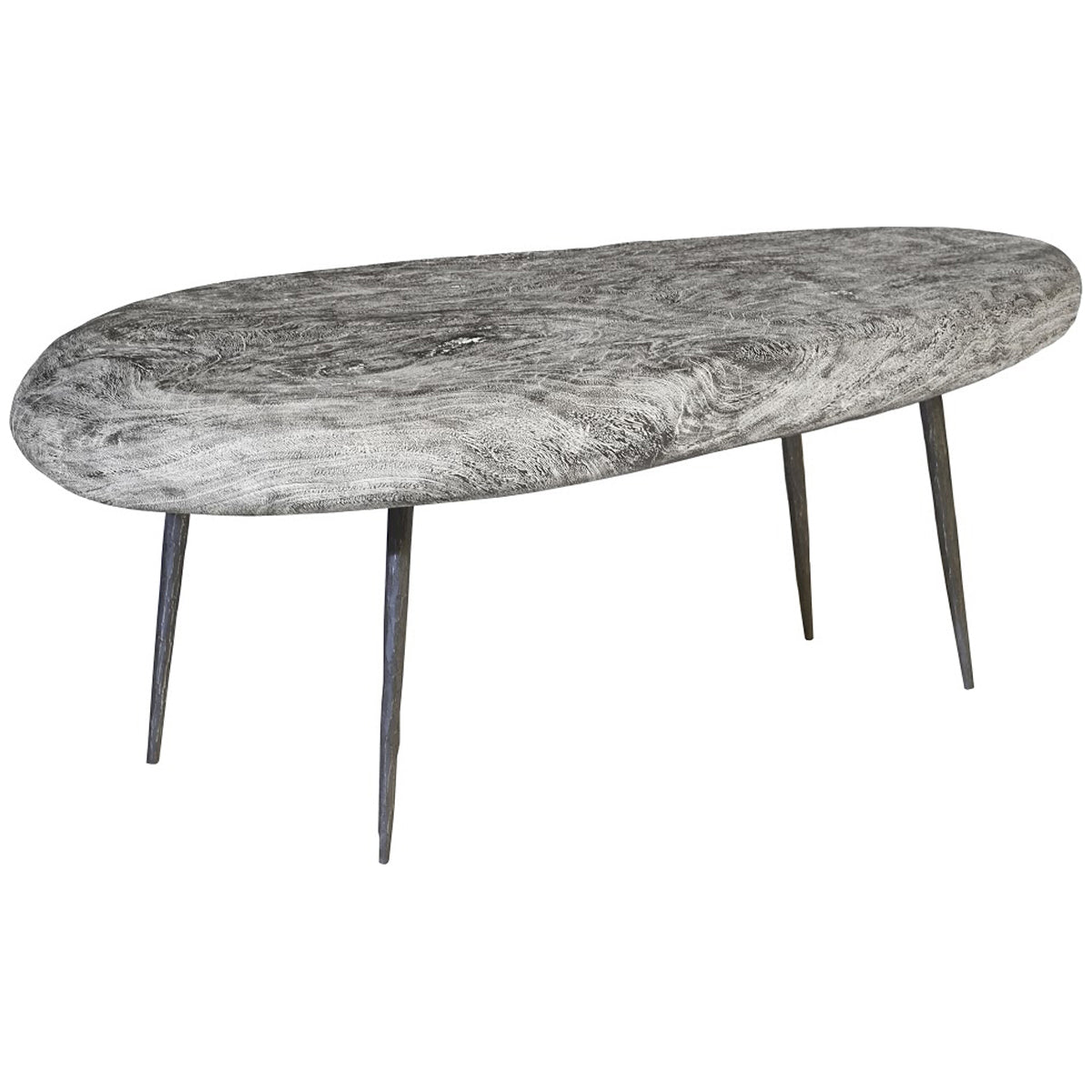 Phillips Collection Skipping Stone Medium Gray Coffee Table