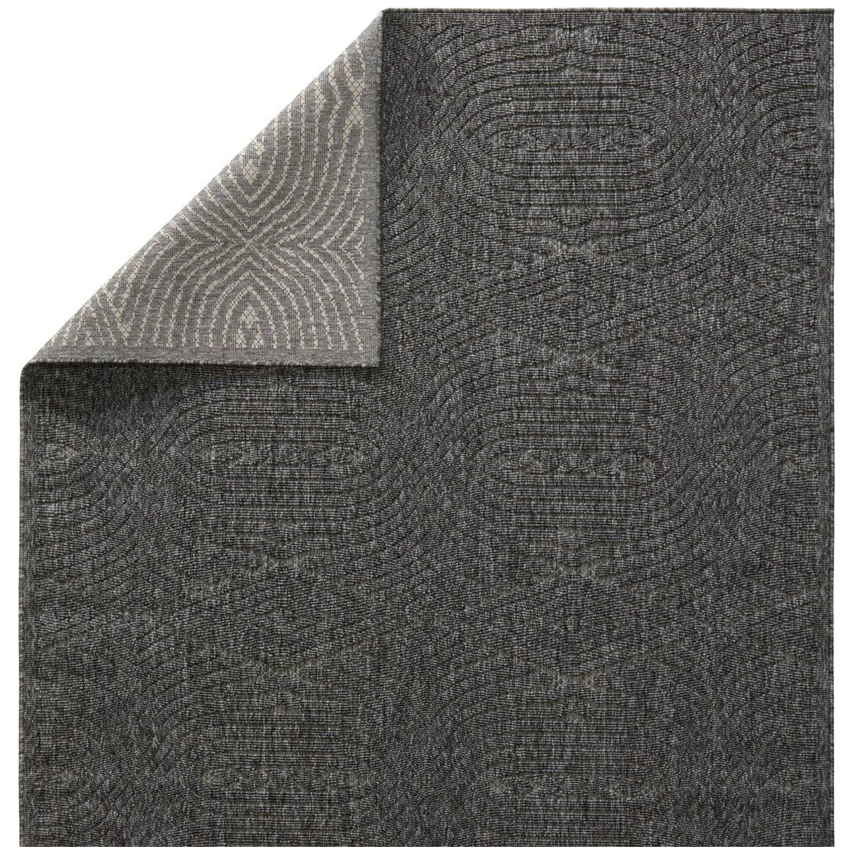 Jaipur Tajiri by Nikki Chu Ekon Trellis Dark Gray TNC01 Area Rug