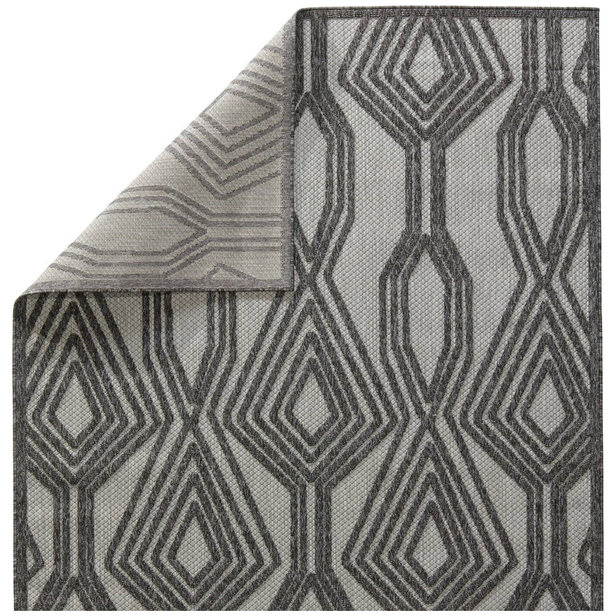 Jaipur Tajiri by Nikki Chu Adana Trellis Dark Gray Silver TNC05 Rug