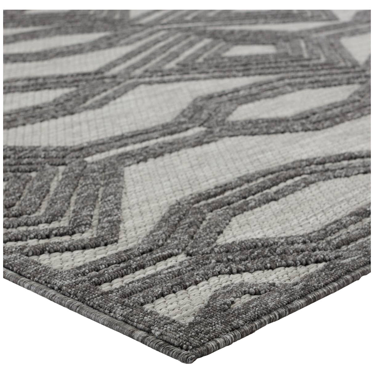 Jaipur Tajiri by Nikki Chu Adana Trellis Dark Gray Silver TNC05 Rug