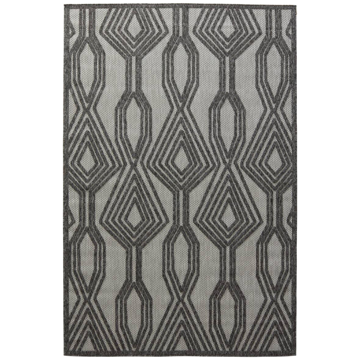 Jaipur Tajiri by Nikki Chu Adana Trellis Dark Gray Silver TNC05 Rug