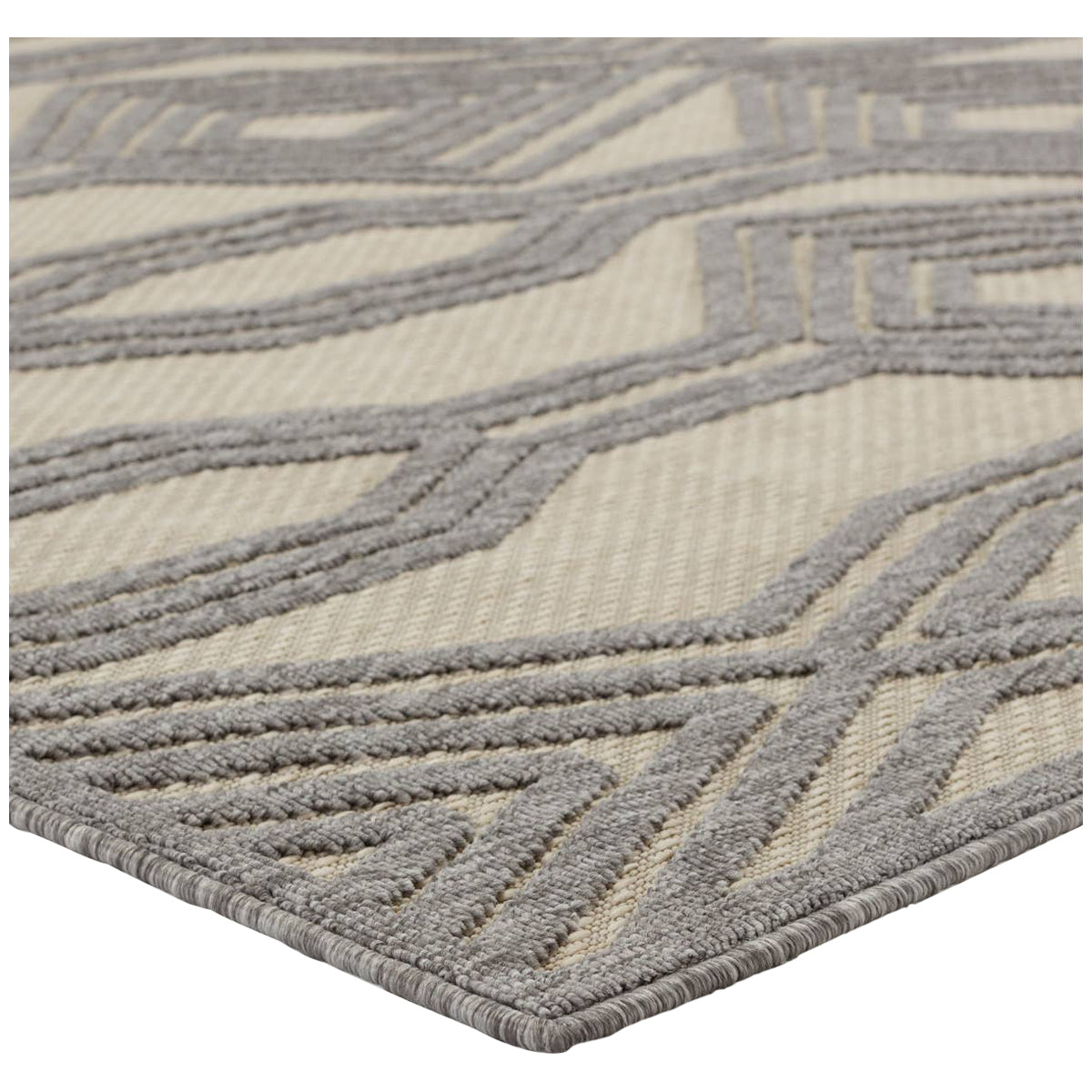 Jaipur Tajiri by Nikki Chu Adana Trellis Cream Gray TNC06 Area Rug