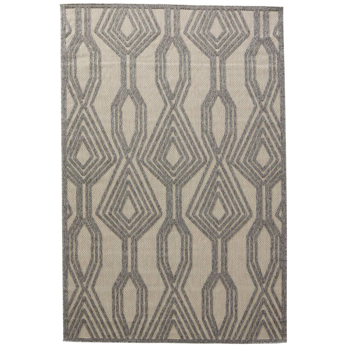 Jaipur Tajiri by Nikki Chu Adana Trellis Cream Gray TNC06 Area Rug