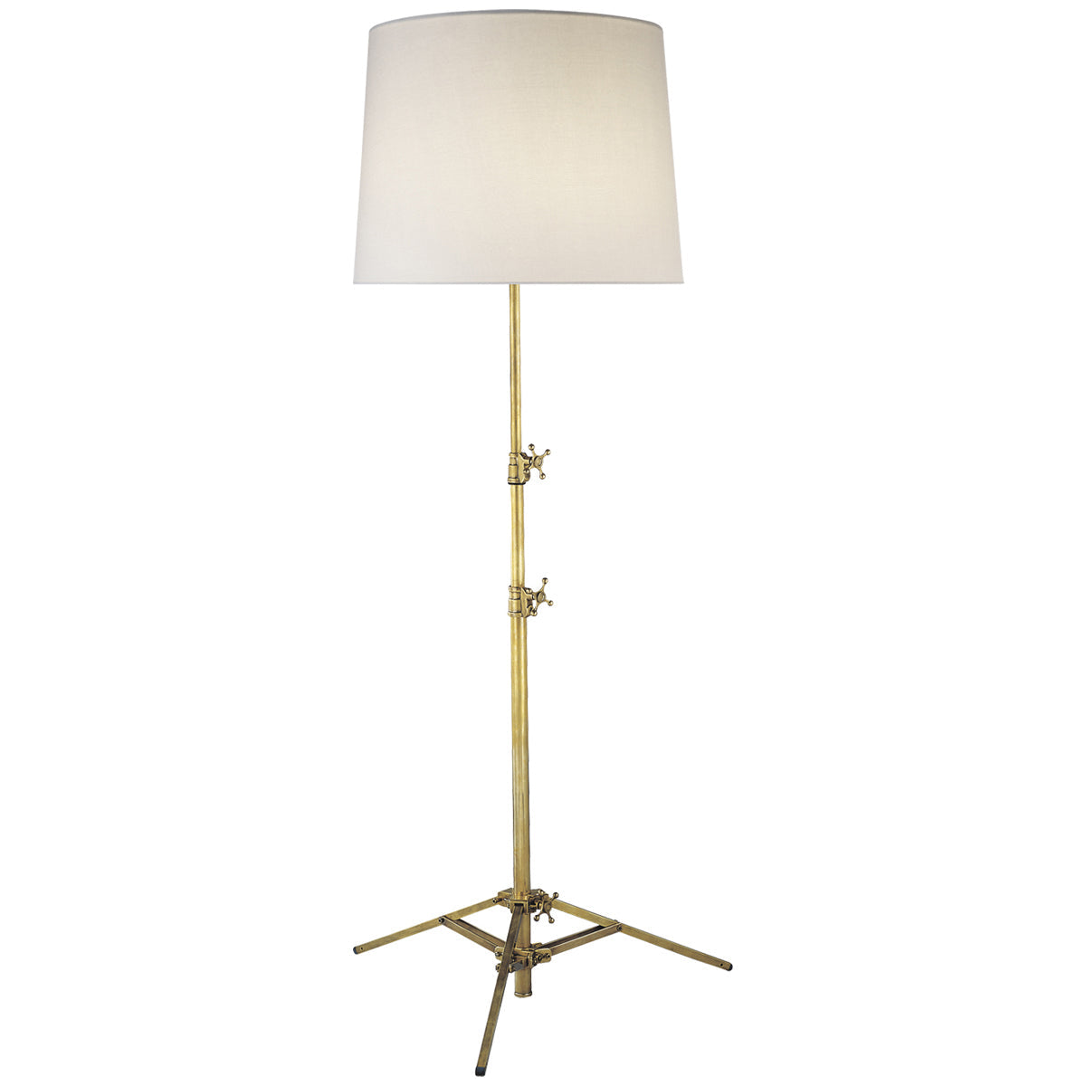 Visual Comfort Studio Floor Lamp with Linen Shade