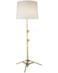 Visual Comfort Studio Floor Lamp with Linen Shade