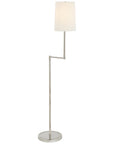 Visual Comfort Ziyi Pivoting Floor Lamp with Linen Shade