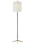 Visual Comfort Caron Floor Lamp with Linen Shade