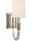 Visual Comfort Vivian Single Sconce with Linen Shade