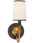 Visual Comfort Elkins Sconce with Linen Shade