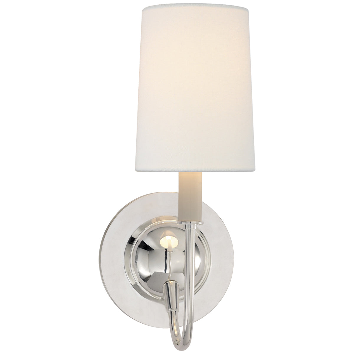 Visual Comfort Elkins Sconce with Linen Shade