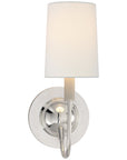 Visual Comfort Elkins Sconce with Linen Shade