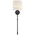 Visual Comfort Michel Tail Sconce with Linen Shade