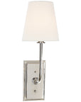 Visual Comfort Hulton Sconce with Linen Shade