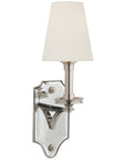 Visual Comfort Verona Mirrored Sconce with Linen Shade