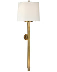 Visual Comfort Edie Baluster Sconce with Linen Shade