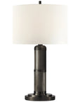 Visual Comfort Longacre Small Table Lamp with Linen Shade