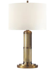 Visual Comfort Longacre Small Table Lamp with Linen Shade