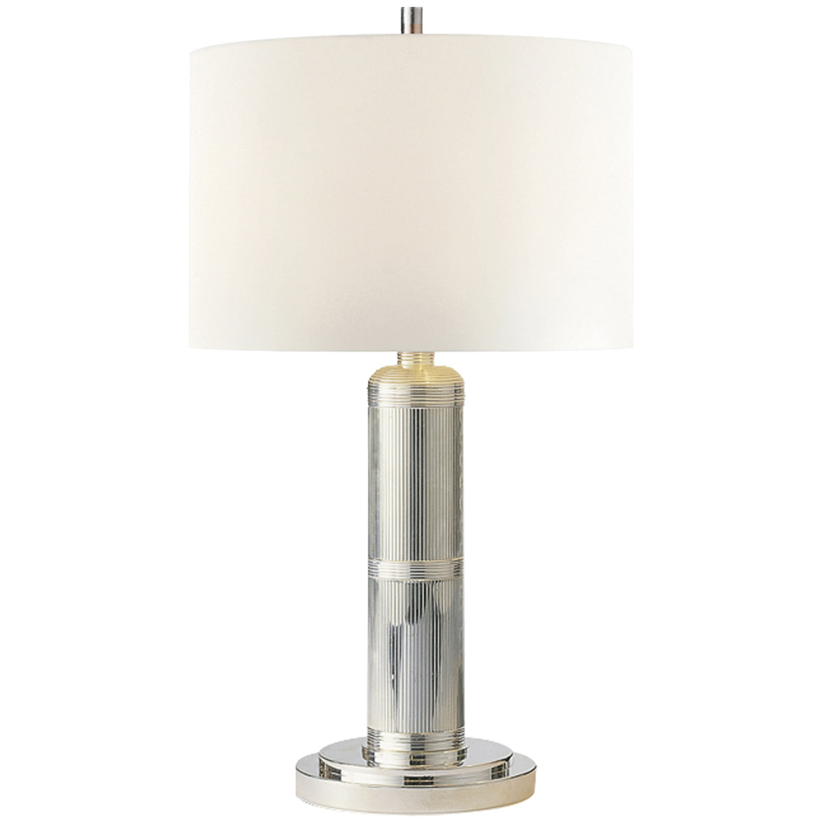 Visual Comfort Longacre Small Table Lamp with Linen Shade