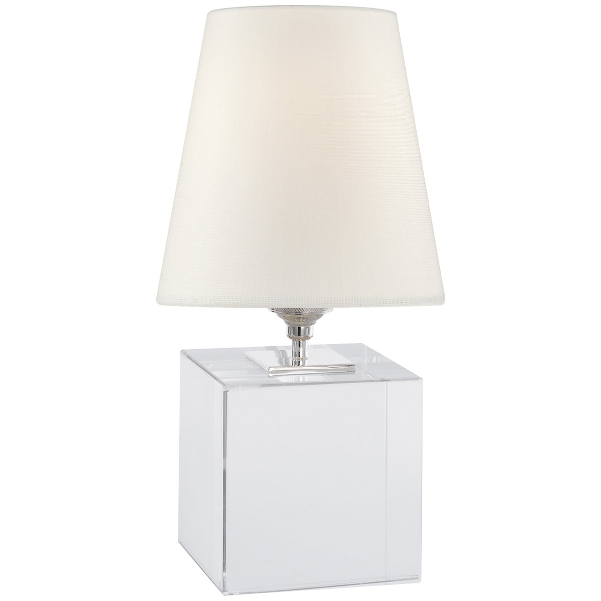 Visual Comfort Terri Cube Accent Lamp in Crystal