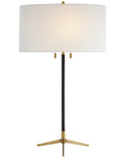 Visual Comfort Caron Table Lamp with Linen Shade