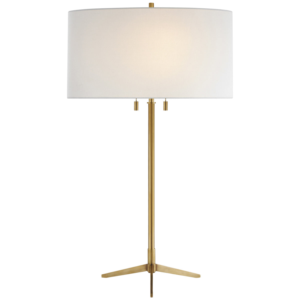 Visual Comfort Caron Table Lamp with Linen Shade