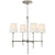 Visual Comfort Bryant Small Chandelier with Linen Shades