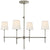 Visual Comfort Bryant Large Chandelier with Linen Shades