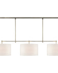 Visual Comfort Bryant Large Billiard Light with Linen Shades