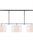 Visual Comfort Bryant Large Billiard Light with Linen Shades