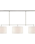 Visual Comfort Bryant Large Billiard Light with Linen Shades