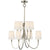 Visual Comfort Reed Large Chandelier with Linen Shades