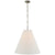 Visual Comfort Goodman Large Hanging Lamp with Linen Shade