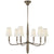 Visual Comfort Farlane Small Chandelier with Linen Shades