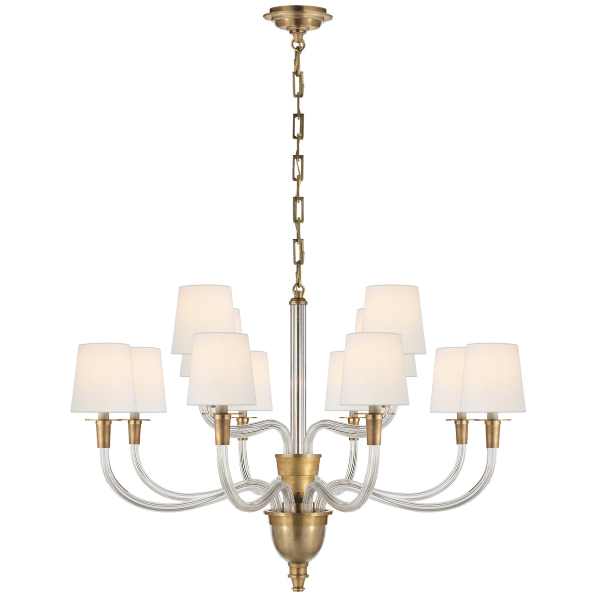 Visual Comfort Vivian Large Two-Tier Chandelier