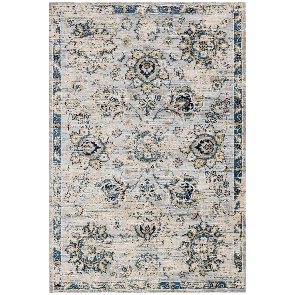 Loloi Torrance TC-05 Grey and Navy Rug